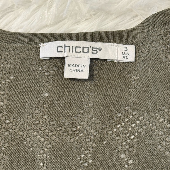 Chico's Sage Knit Top, Chico’s size 3 = 16. - Picture 2 of 9